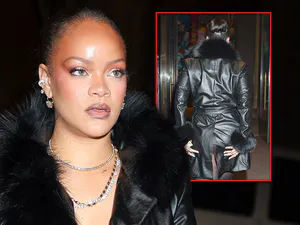 리한나, A$AP Rocky 패션쇼 참석 중 옷 사고로 엉덩이 노출