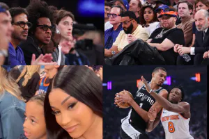Cardi B, MSG 파이널 하프타임 무대 장악… Jay-Z도 코트사이드 등판