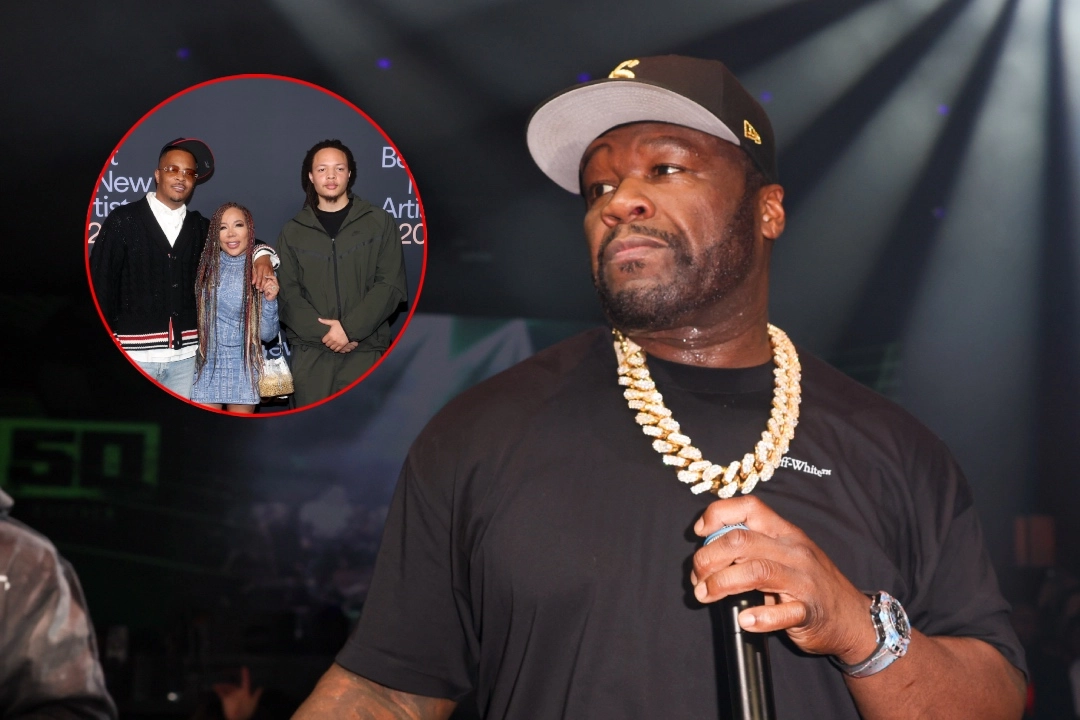 50 Cent, 새로운 Power 테마 송에서 T.I.와 해리스 가족 겨냥