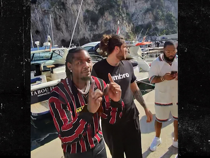 Offset, F1이 끝난 모나코에서 '여성 보호' 하다 몸싸움 직전