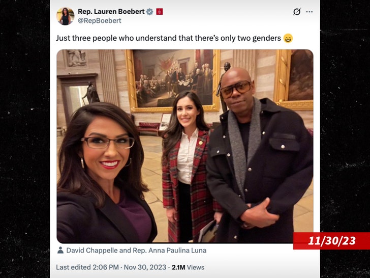 Dave Chappelle, 자신의 농담을 정치 도구로 삼은 의원에게 불편한 심기