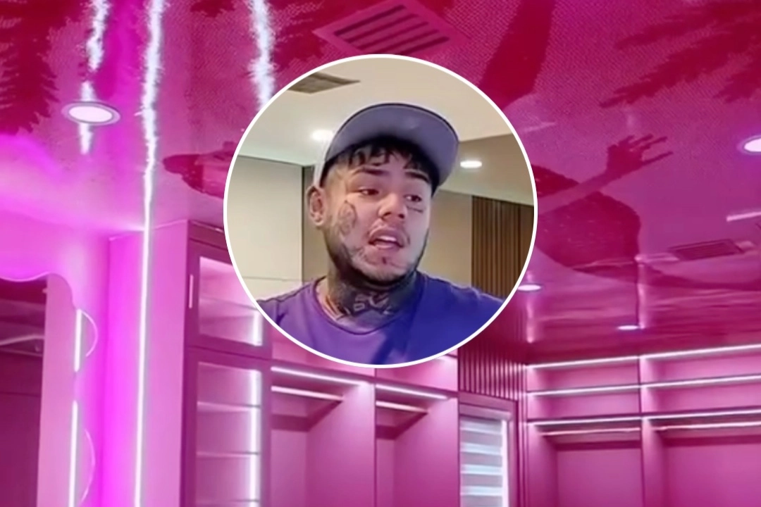 6ix9ine, 자택 연금 중 플로리다 맨션 대대적 리모델링