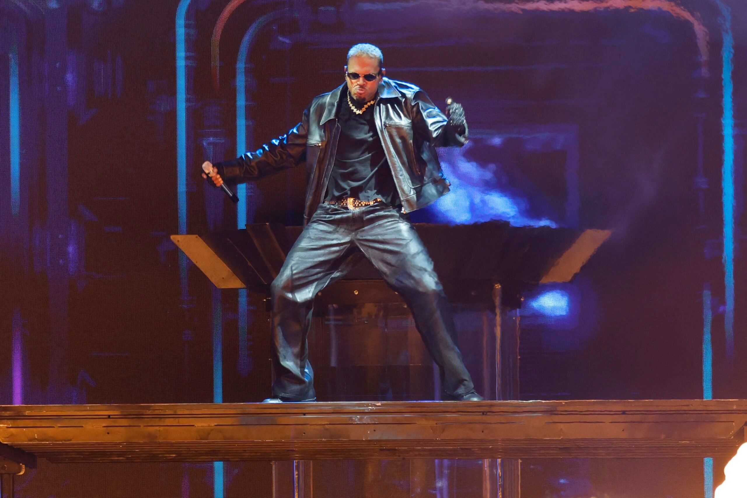 Chris Brown, 전 연인을 공개 저격한 팬을 무대 위로 소환하다